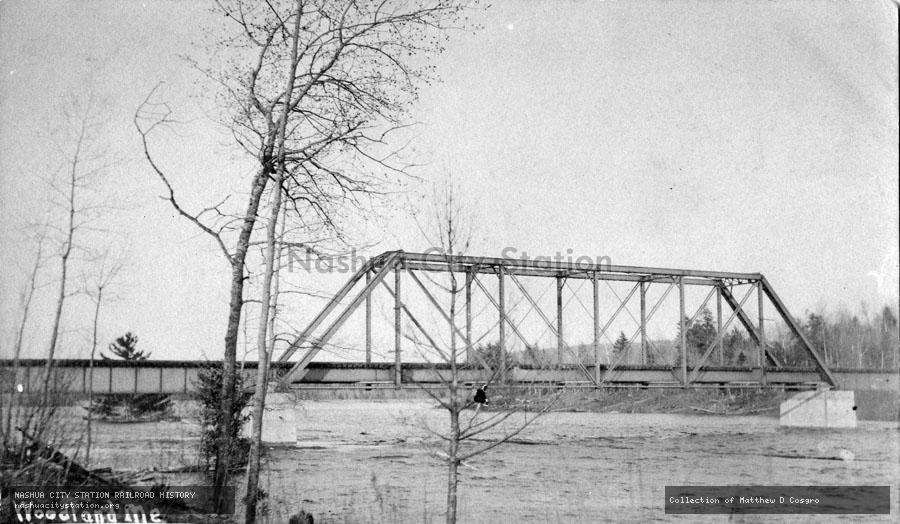 Postcard: Railroad Bridge, Woodland, Maine